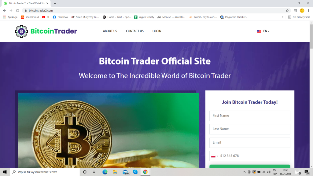 Oficjalna strona Bitcoin Trader